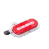 Plafón Ovalado de 7.5" Para Camiones de Transporte, 18 LED Ultra Brillantes, Color Rojo/Claro/Ambar