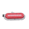 Plafón Ovalado de 7.5" Para Camiones de Transporte, 18 LED Ultra Brillantes, Color Rojo/Claro/Ambar