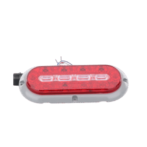 Plafón Ovalado de 7.5" Para Camiones de Transporte, 18 LED Ultra Brillantes, Color Rojo/Claro/Ambar