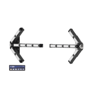 Flechas separadas directoras de tráfico LED de 28 Pulgadas en color ámbar. Flechas separadas directoras de tráfico LED de 28 Pulgadas en color ámbar.