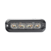 Luz perimetral , 8 LED Ultra Brillantes, Dual Color Ambar / Claro