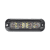 Luz perimetral , 8 LED Ultra Brillantes, Dual Color Rojo / Claro