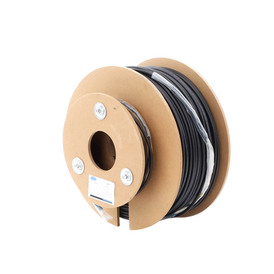 Carrete de Fibra Óptica Monomodo con conectores LC-LC Duplex, Reforzada con Kevlar, de 150 metros, Para instalaciones subterráneas por tubería