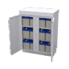 Gabinete de Lámina Galvanizada para Baterías (Hasta 12 Baterías PL110D12) y Equipo de Comunicación.