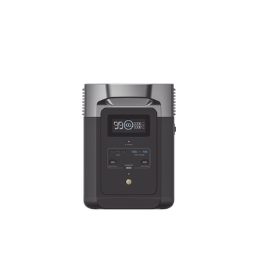 Estación de Energía Portátil Delta 2 1024Wh Litio LFP / 6 AC 1800 W (Max. 2200W) / 2 USB-C 100W / Capacidad para Aumentar Respaldo / Cargador de Coche 10A a 12.6V / Conectividad WiFi y Bluetooth (App) / Carga Solar 500W Max.