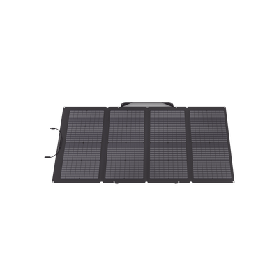 Módulo Solar Bifacial, Portátil y Flexible de 220W Recomendado para Estaciones Portátiles EFD330, EFD350 ó EFD500 / Ajuste de Ángulo / Carga Eficiente / Incluye Cable XT60 a MC4