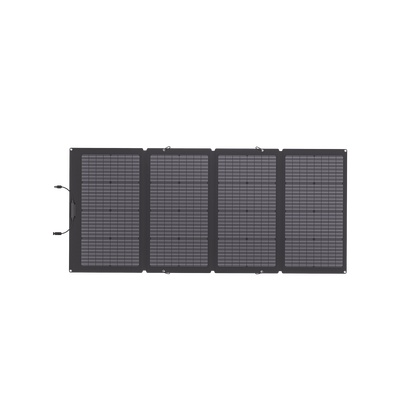 Módulo Solar Bifacial, Portátil y Flexible de 220W Recomendado para Estaciones Portátiles EFD330, EFD350 ó EFD500 / Ajuste de Ángulo / Carga Eficiente / Incluye Cable XT60 a MC4