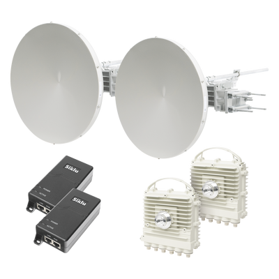 Enlace a la velocidad de la fibra, Banda Libre en México, Sin Interferencia, 10 Gbps Reales Full Duplex, 5 km Enlace a la velocidad de la fibra, Banda Libre en México, Sin Interferencia, 10 Gbps Reales Full Duplex, 5 km