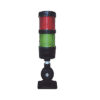 Torre LED Indicadora de estado de 2 niveles color Rojo y Verde, con Buzzer integrado a 85 dB, a 24 VCD con Montaje incluido de 60 mm de diámetro