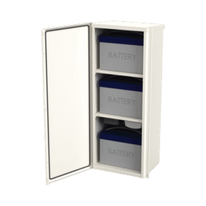 Gabinete Acero Galv. para 3 Bat. PL110D12. Puerta Sin Ventilación. Acc. de piso o poste No incluidos (400 x 1060 x 300mm). Gabinete Acero Galv. para 3 Bat. PL110D12. Puerta Sin Ventilación. Acc. de piso o poste No incluidos (400 x 1060 x 300mm).