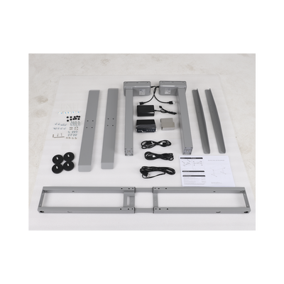 Base de Escritorio Motorizado Profesional / Altura Ajustable 60-125cm / Estructura Estable / Funcionamiento Suave / 3 Preset de Posiciones / Color Gris / Soporta hasta 100Kg de carga Base de Escritorio Motorizado Profesional / Altura Ajustable 60-125cm / Estructura Estable / Funcionamiento Suave / 3 Preset de Posiciones / Color Gris / Soporta hasta 100Kg de carga