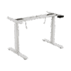 Base de Escritorio Motorizado Profesional / Altura Ajustable 60-125cm / Estructura Estable / Funcionamiento Suave / 3 Preset de Posiciones / Color Blanco / Soporta hasta 100Kg de carga