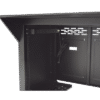 Escritorio Estación Mobiliaria Profesional de Monitoreo y Control / Videovigilancia / Acceso / Alarmas / Etc... / Metal Negro y Madera Tono Oscuro