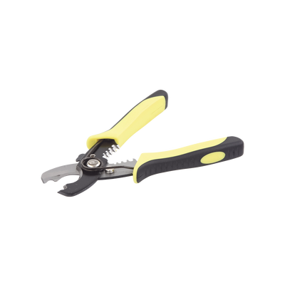 Pinza Pelacables (8-14 AWG) y Cortacables (2/0 AWG Max.) Diseño de Alta Precisión. Mango Ergonómico.