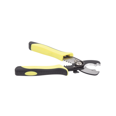 Pinza Pelacables (8-14 AWG) y Cortacables (2/0 AWG Max.) Diseño de Alta Precisión. Mango Ergonómico.