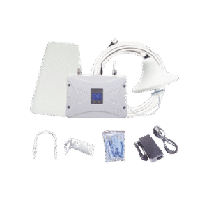 Kit Amplificador de Señal Celular 4G LTE, 3G y Voz. Funciona con Todos los Operadores. Soporta Múltiples Dispositivos y Tecnologías. Hasta 900 m² de Cobertura Kit Amplificador de Señal Celular 4G LTE, 3G y Voz. Funciona con Todos los Operadores. Soporta Múltiples Dispositivos y Tecnologías. Hasta 900 m² de Cobertura