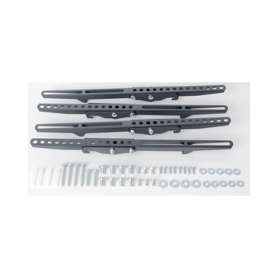 Montaje de Techo Universal Doble para Monitores de 32 a 65" / Soporta hasta 60 kg x pantalla / Vesa 600 x 400/ Acero / Montaje Telescopico de 50 cm hasta 90 cm
