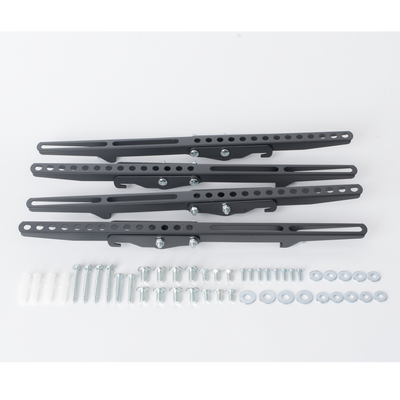 Montaje de Techo Universal Doble para Monitores de 32 a 65" / Soporta hasta 60 kg x pantalla / Vesa 600 x 400/ Acero / Montaje Telescopico de 50 cm hasta 90 cm