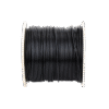 Bobina de cable de 305 m (1000 ft) Cat5e, Aleación de Cobre y Aluminio (CCA), color Negro, Uso Intemperie, Doble Forro