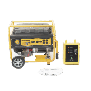 Generador a Gasolina / Planta de Emergencia con Encendido Automático, 6.5KW, 220Vac 2 Fases, Jaula con Ruedas para Fácil Traslado Generador a Gasolina / Planta de Emergencia con Encendido Automático, 6.5KW, 220Vac 2 Fases, Jaula con Ruedas para Fácil Traslado