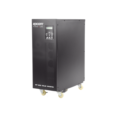 Inversor / Cargador para sistemas tipo isla de 192Vcc/120VCA de 5000W onda sinusoidal pura con controlador MPPT. Administre una fuente fotovoltaica, la red eléctrica y recargue su banco de baterías y su consumo sin problemas. Inversor / Cargador para sistemas tipo isla de 192Vcc/120VCA de 5000W onda sinusoidal pura con controlador MPPT. Administre una fuente fotovoltaica, la red eléctrica y recargue su banco de baterías y su consumo sin problemas.