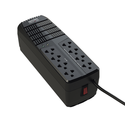 Regulador de Voltaje 2000 VA-1000 W / 4 Contactos con AVR / 4 Contactos con Supresor de Picos / Protección RJ11 Regulador de Voltaje 2000 VA-1000 W / 4 Contactos con AVR / 4 Contactos con Supresor de Picos / Protección RJ11