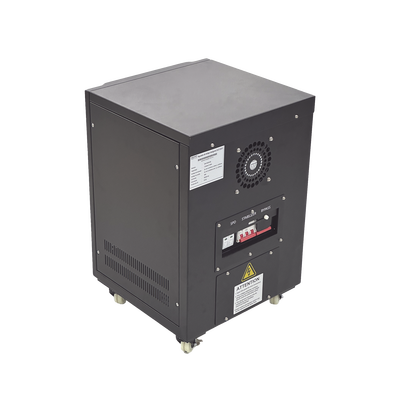 Regulador de Voltaje Industrial Bifásico 7.5 kVA/7.5 kW 220 V / Entrada 176-264 V Vca / Salida 215.6-224.4 Vca