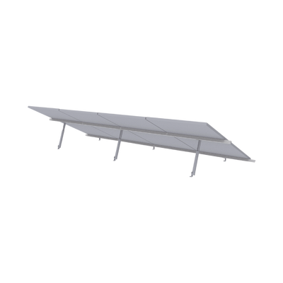 Montaje para Panel Solar, Riel de 4400mm para Módulos con Espesor de 35mm, Velocidad de Viento Máx. 136km/h Montaje para Panel Solar, Riel de 4400mm para Módulos con Espesor de 35mm, Velocidad de Viento Máx. 136km/h