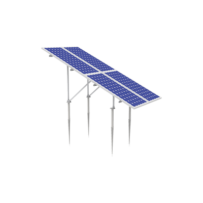 KIT (2X2) Montaje en tierra con tornillo para 4 módulos fotovoltáicos KIT (2X2) Montaje en tierra con tornillo para 4 módulos fotovoltáicos