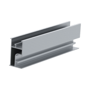 Riel 3 para montaje de módulos fotovoltaicos de aluminio anodizado 2200mm.