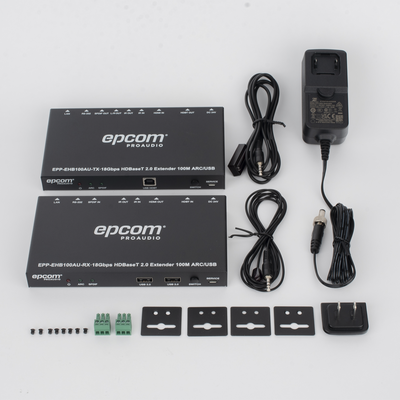 Kit Extensor HDMI | 4K2K@60HZ | HDR 4:4:4 | HDBaseT | 100M | Salida de Audio | HDCP 2.2 | IR Bidireccional | Admite la función USB KVM Kit Extensor HDMI | 4K2K@60HZ | HDR 4:4:4 | HDBaseT | 100M | Salida de Audio | HDCP 2.2 | IR Bidireccional | Admite la función USB KVM