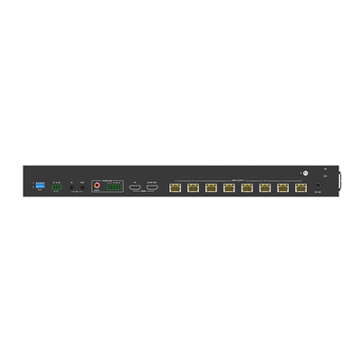 Splitter mas Extensor de Video | 1x8 | ProAV | HDBaseT™ | 120m en 4K@60Hz | 150m en 1080p@60Hz | Cat6/6a/7 | Gestión Avanzada EDID | Control IR y RS232 | PoC | Salida de Audio Splitter mas Extensor de Video | 1x8 | ProAV | HDBaseT™ | 120m en 4K@60Hz | 150m en 1080p@60Hz | Cat6/6a/7 | Gestión Avanzada EDID | Control IR y RS232 | PoC | Salida de Audio