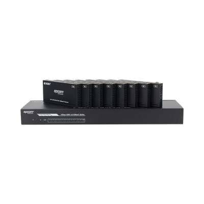 Splitter mas Extensor de Video | 1x8 | ProAV | HDBaseT™ | 120m en 4K@60Hz | 150m en 1080p@60Hz | Cat6/6a/7 | Gestión Avanzada EDID | Control IR y RS232 | PoC | Salida de Audio Splitter mas Extensor de Video | 1x8 | ProAV | HDBaseT™ | 120m en 4K@60Hz | 150m en 1080p@60Hz | Cat6/6a/7 | Gestión Avanzada EDID | Control IR y RS232 | PoC | Salida de Audio