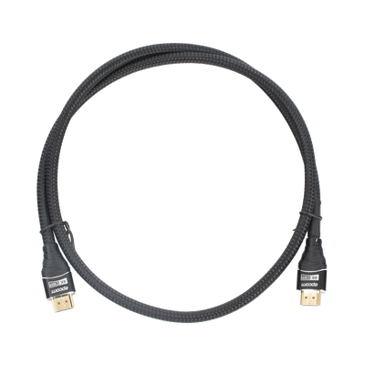 Cable HDMI de 1m | Alta Definición | Longitud | Version 2.0 | Alta velocidad 18Gbps | 4K@60Hz | Conectores Chapados en Oro | Tipo Redondo