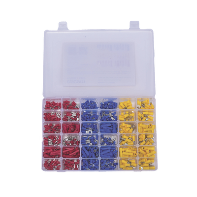 Juego de 580 pzas. Terminales Variadas con Forro y Caja de Almacenamiento.