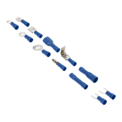 Juego de 580 pzas. Terminales Variadas con Forro y Caja de Almacenamiento.