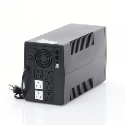 UPS de 1200VA/720W / Topología Línea Interactiva / Entrada y Salida 120 Vca / Clavija NEMA 5-15P / 6 Tomas NEMA 5-15R UPS de 1200VA/720W / Topología Línea Interactiva / Entrada y Salida 120 Vca / Clavija NEMA 5-15P / 6 Tomas NEMA 5-15R