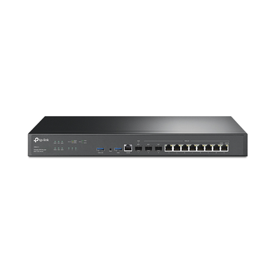 Router Omada VPN / SDN Multi-WAN 10G / 1 Puerto WAN SFP+ 10G / 1 Puerto WAN/LAN SFP+ 10G / 1 Puerto WAN/LAN SFP 1G / 8 puertos LAN/WAN 1G / 2 Puertos USB / 2.3 Millones Sesiones Concurrentes / Administración Centralizada OMADA SDN.