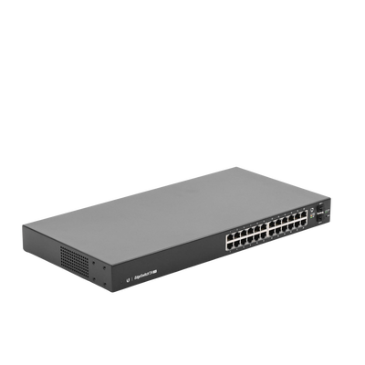 Switch EdgeMAX administrable de 24 puertos Gigabit + 2 Puertos SFP Gigabit