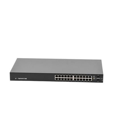 Switch EdgeMAX administrable de 24 puertos Gigabit + 2 Puertos SFP Gigabit