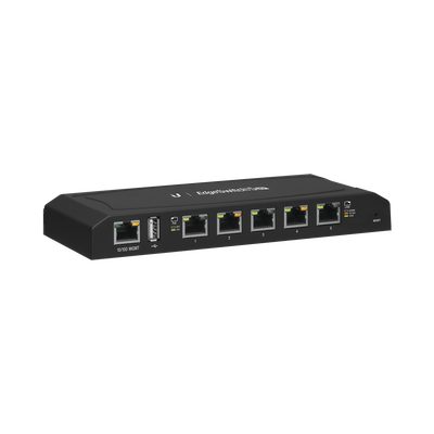 EdgeSwitch 5XP Administrable de 5 Puertos Gigabit PoE de 24 V Pasivo, con funciones avanzadas de Capa 2