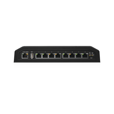 EdgeSwitch 8XP Administrable de 8 Puertos Gigabit PoE PRO de 24 V Pasivo y 48 V Pasivo, con funciones avanzadas de Capa 2 EdgeSwitch 8XP Administrable de 8 Puertos Gigabit PoE PRO de 24 V Pasivo y 48 V Pasivo, con funciones avanzadas de Capa 2