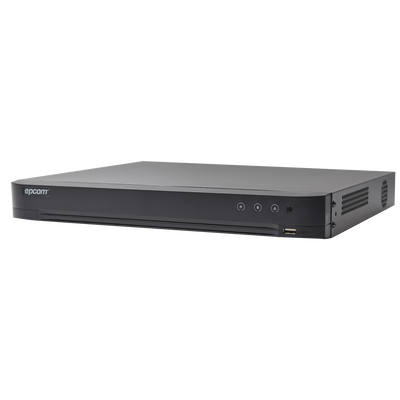 DVR 4 Megapixel / 4 Canales TURBOHD + 2 Canales IP / 1 Bahía de Disco Duro / 1 Canal de Audio / Vídeoanálisis DVR 4 Megapixel / 4 Canales TURBOHD + 2 Canales IP / 1 Bahía de Disco Duro / 1 Canal de Audio / Vídeoanálisis