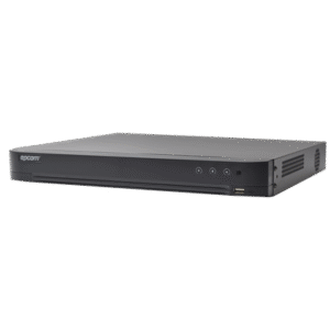 DVR 4 Megapixel / 16 Canales TURBOHD + 8 Canales IP / 1 Bahías de Disco Duro / 1 Canal de Audio / Audio por coaxitron / Salida de Vídeo en 4K DVR 4 Megapixel / 16 Canales TURBOHD + 8 Canales IP / 1 Bahías de Disco Duro / 1 Canal de Audio / Audio por coaxitron / Salida de Vídeo en 4K