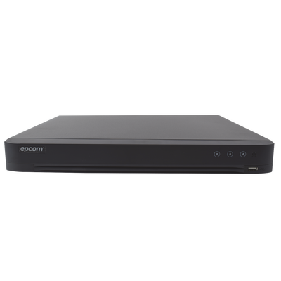 DVR 4 Megapixel / 32 Canales TURBOHD + 8 Canales IP / 2 Bahías de Disco Duro / 1 Canal de Audio