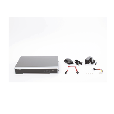 DVR 8 Canales TurboHD + 8 Canales IP / 8 Megapixel (4K) / Acusense (Evita Falsas Alarmas) / Audio por Coaxitron / 8 Entradas de Alarma / 4 Salida de Alarma / H.265+