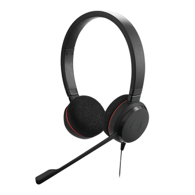 Jabra Evolve 20 DUO con conexión USB, micrófono con cancelación de ruido de ultima generación, configuración Plug and Play (4999-829-209)