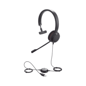 Jabra Evolve 20 Mono con conexión USB, micrófono con cancelación de ruido de ultima generación, configuración Plug and Play (4993-829-209)