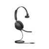 Jabra Evolve 2 40, Auricular mono versión UC con aislamiento de ruido, conexión USB-C y indicador de ocupado (Busylight) (24089-889-899)