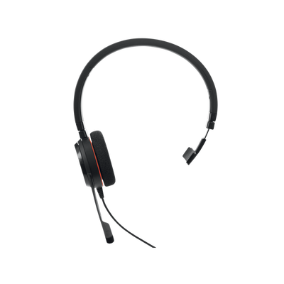 Jabra Evolve 30 Mono con conexión USB / 3.5mm, micrófono con cancelación de ruido y controlador en el cable con botones e indicadores LED, Certificación Microsoft Teams (5399-823-309)